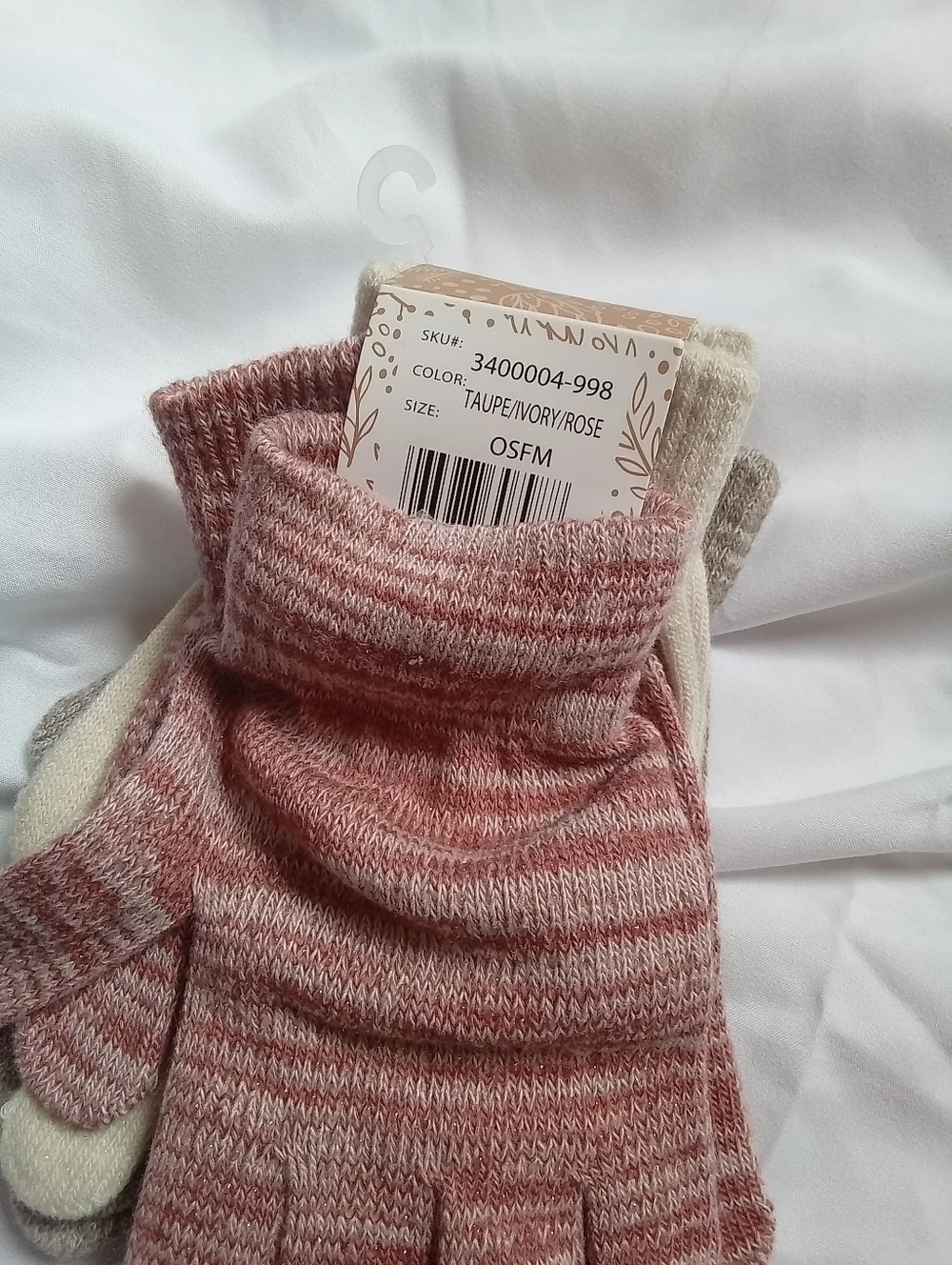 Muk Luks (3) Women’s Knit Gloves NWT‎ - OSFM